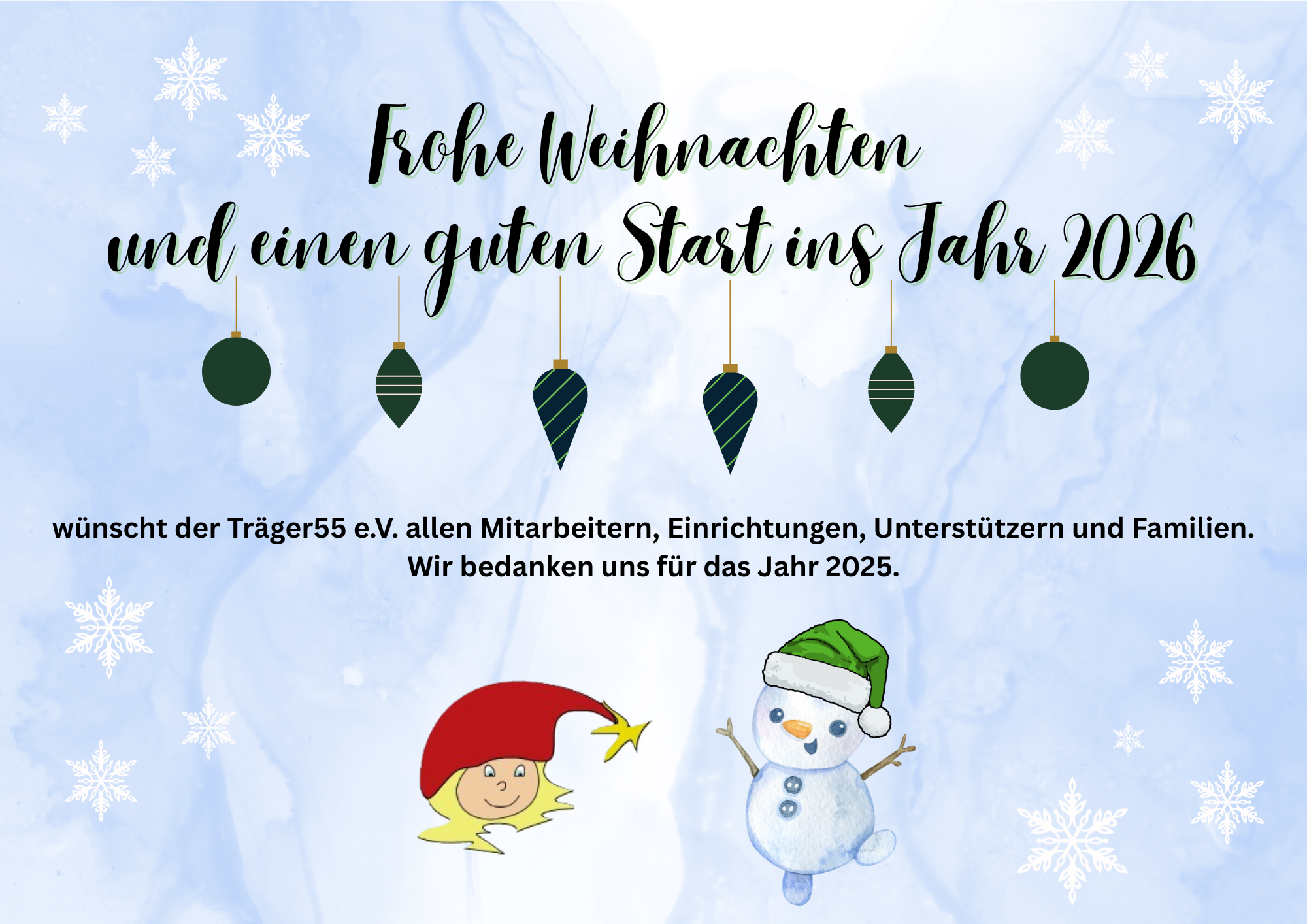 Der Träger55 e.V. wünscht